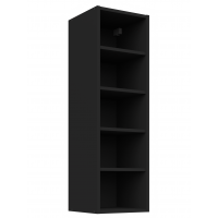 Szafka kuchenna czarna wysoka otwarta 30 cm górna CREMA 30 G-108 OTW